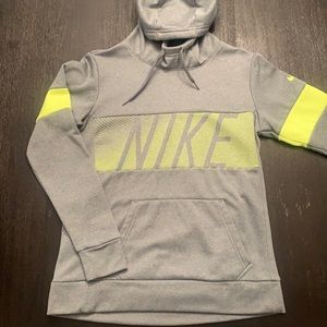 Nike Sz Small Gray/Neon Hoodie